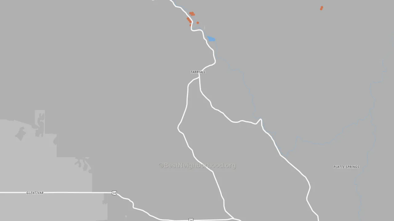 Bike Grade map of Tarryall, CO