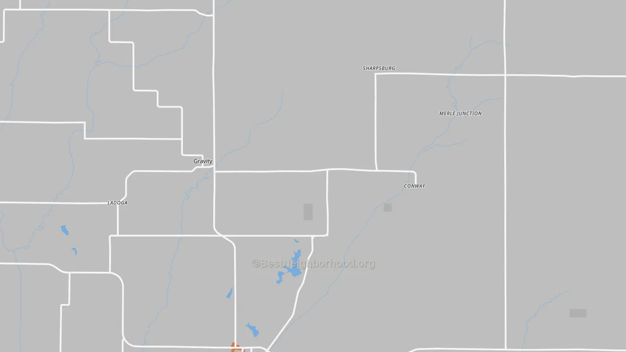 Bike Grade map of Taylor County, IA