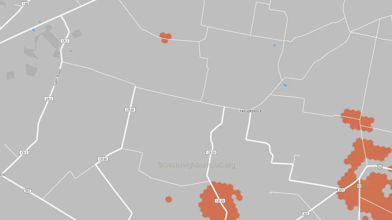 Bike Grade map of Taylorsville, OH