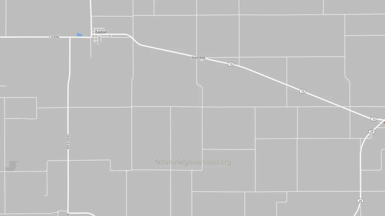 Bike Grade map of Teheran, IL