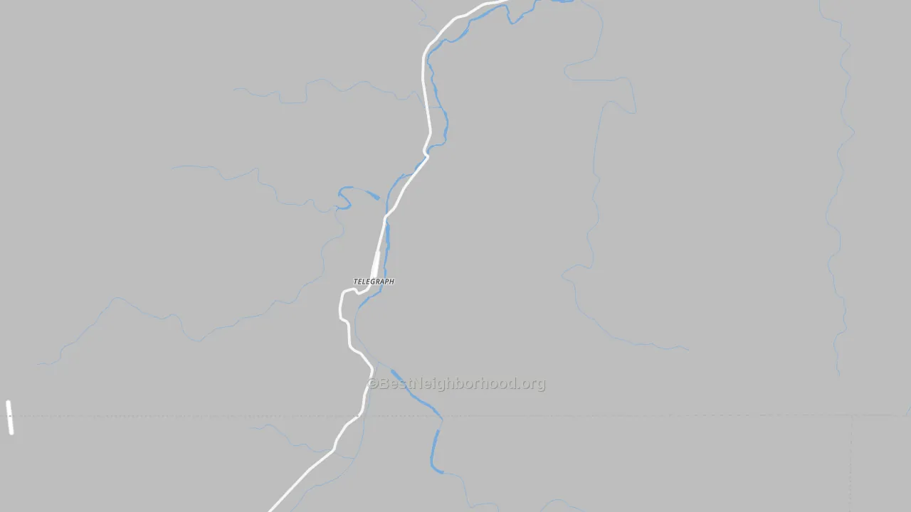 Bike Grade map of Telegraph, TX