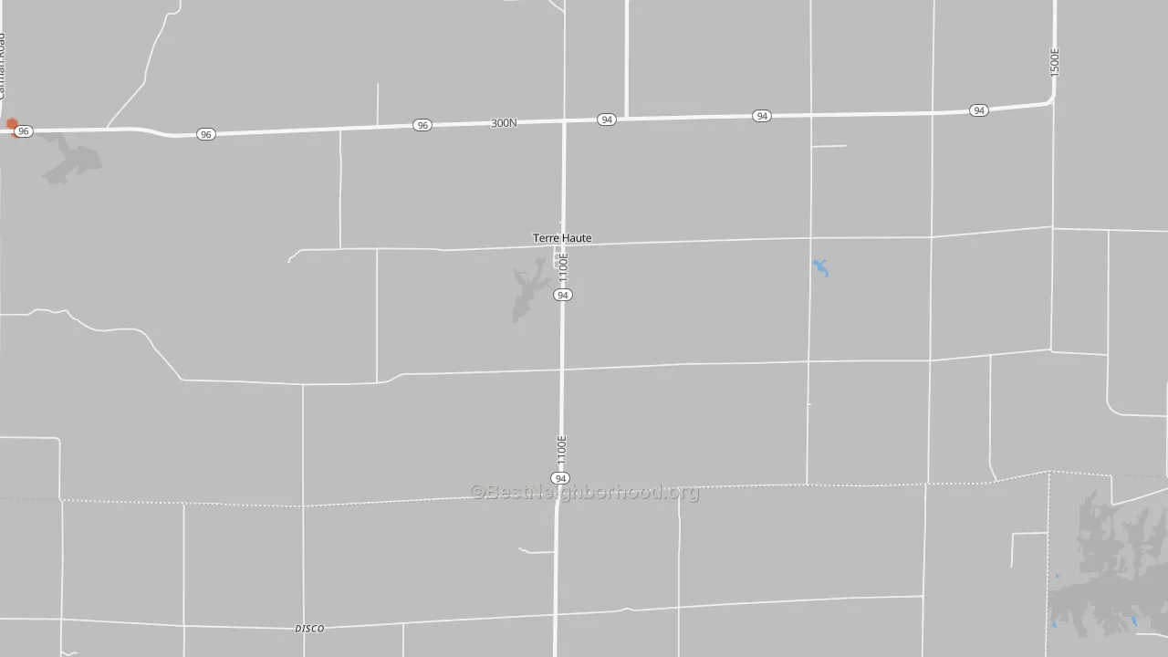 Bike Grade map of Terre Haute, IL
