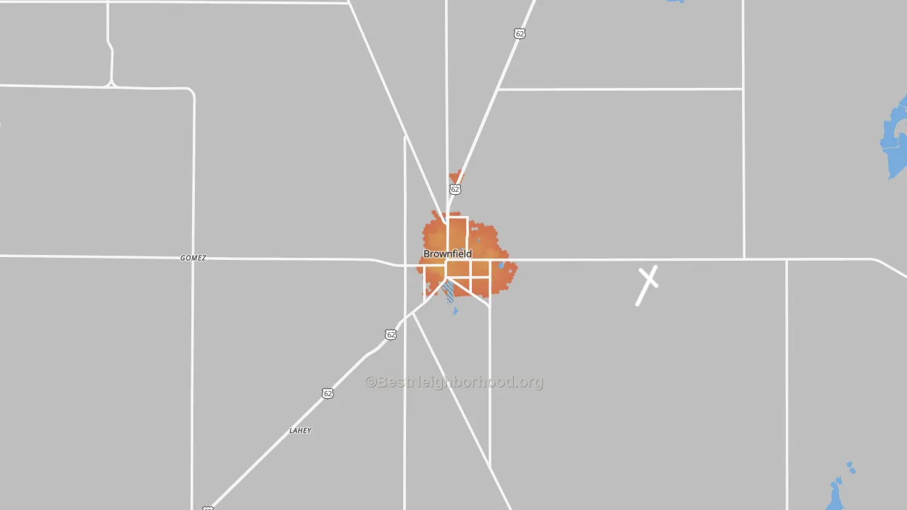 Bike Grade map of Terry County, TX