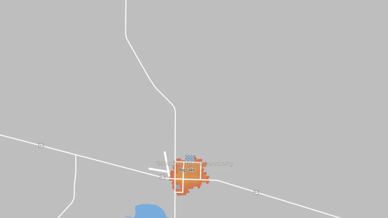 Bike Grade map of Texon, TX
