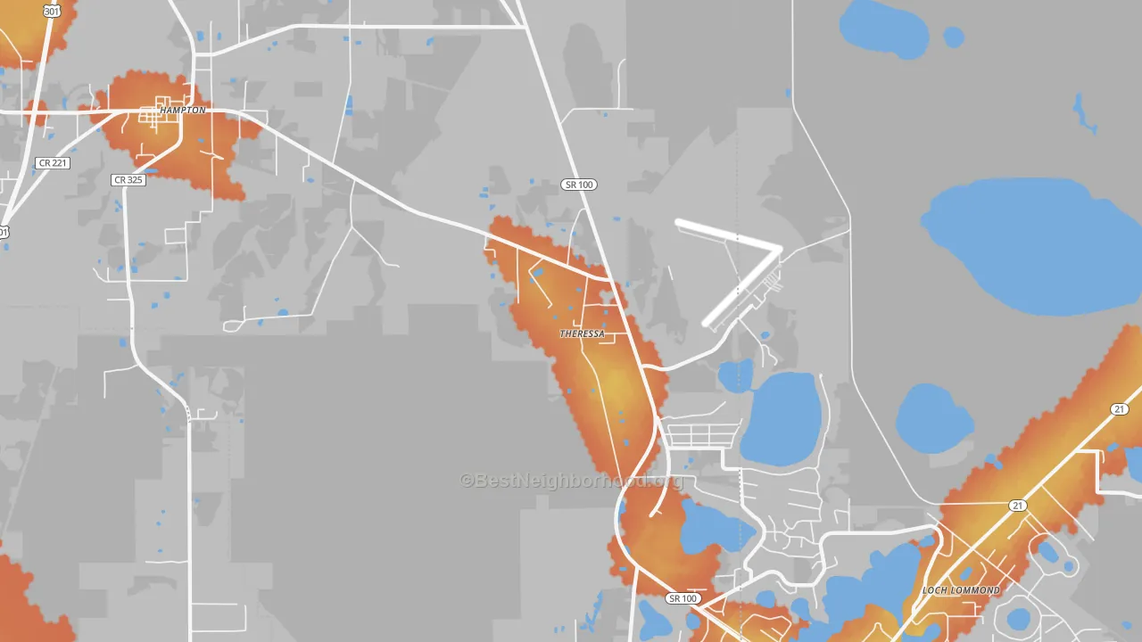 Bike Grade map of Theressa, FL