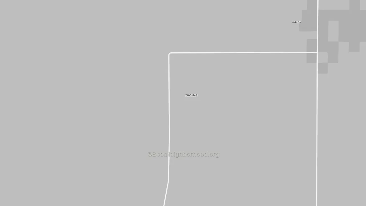 Bike Grade map of Thomas, NM
