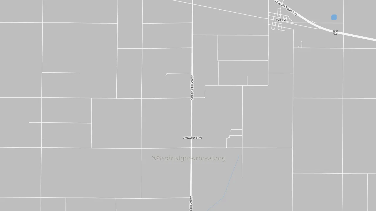 Bike Grade map of Thomaston, IN