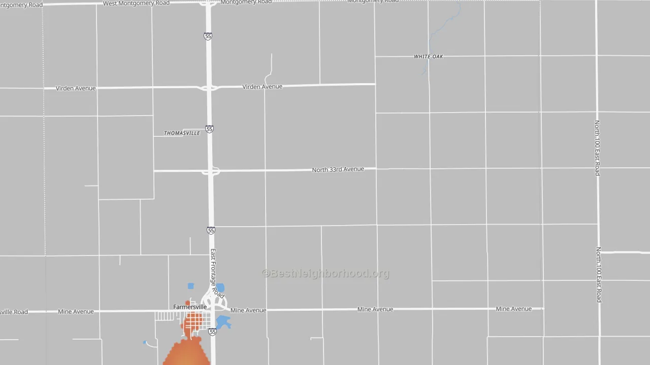 Bike Grade map of Thomasville, IL