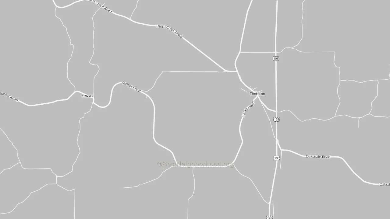 Bike Grade map of Thornton, WA