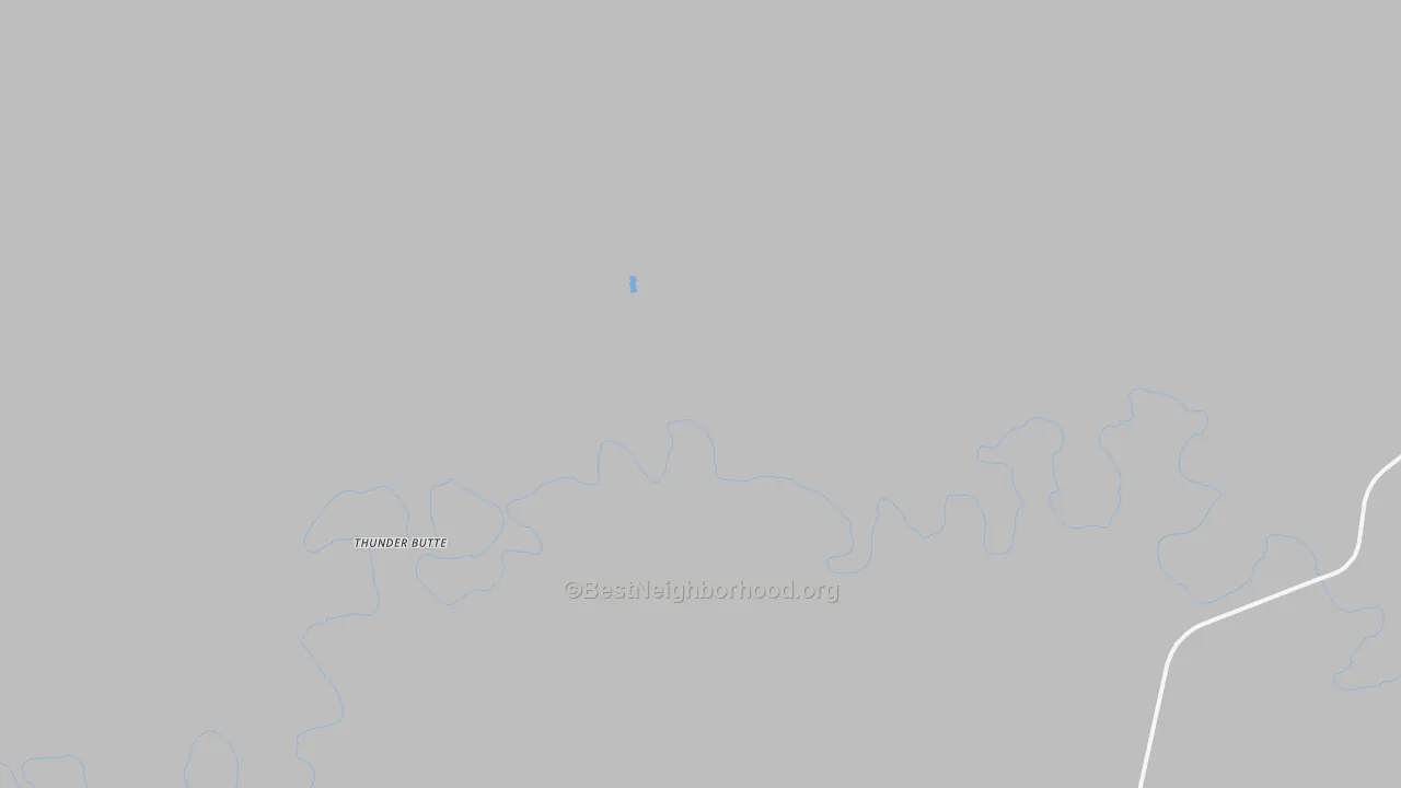 Bike Grade map of Thunder Butte, SD