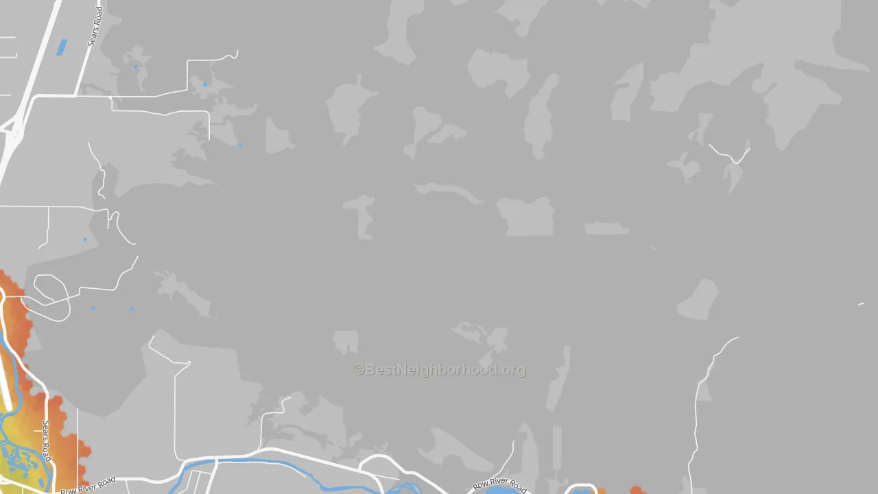 Bike Grade map of Thurston, OR