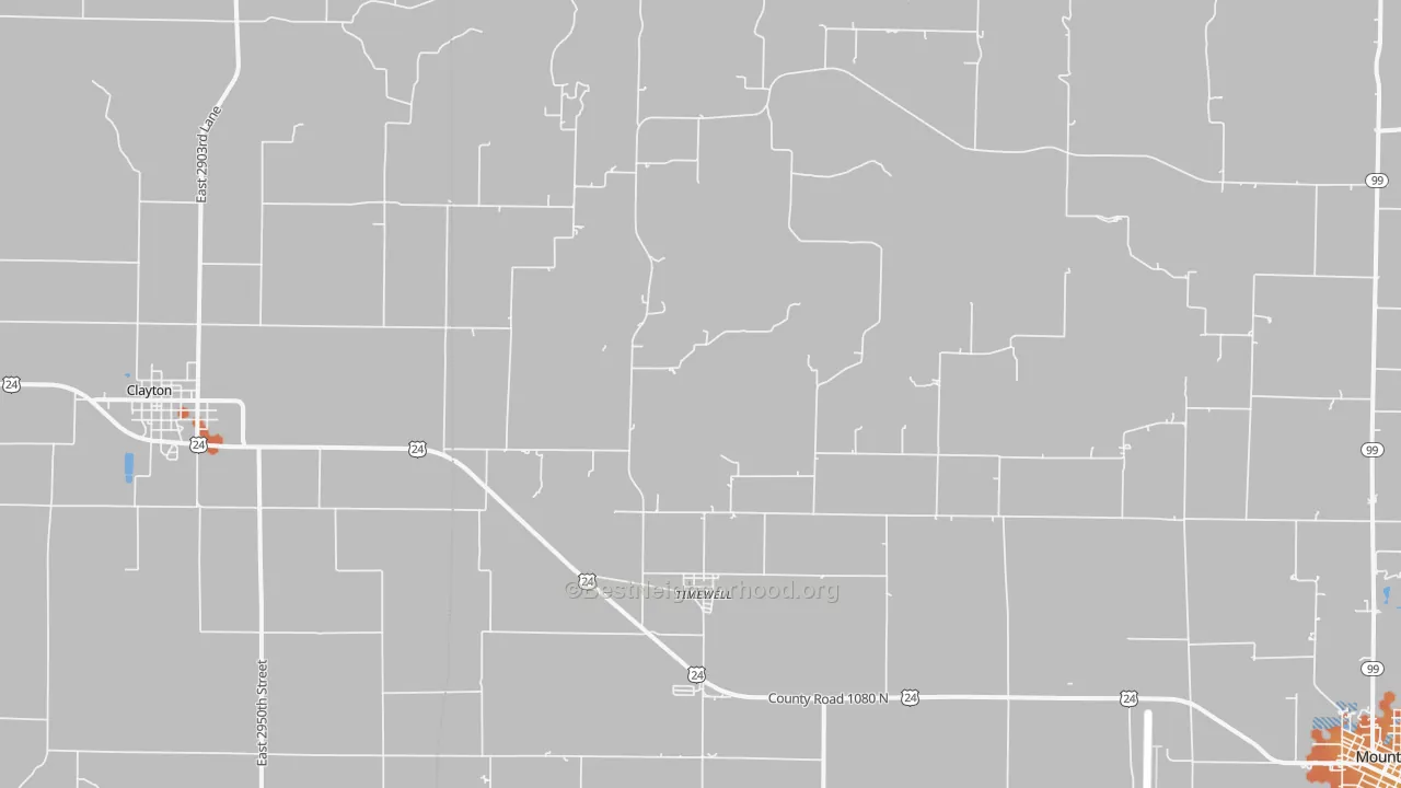 Bike Grade map of Timewell, IL