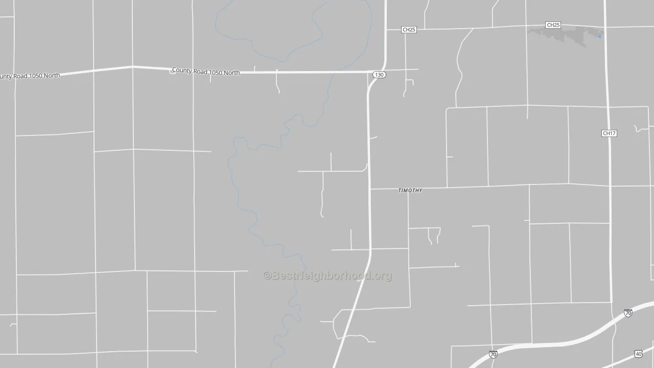 Bike Grade map of Timothy, IL