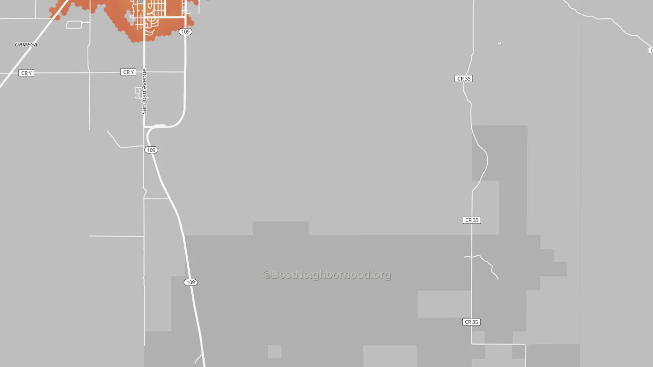 Bike Grade map of Timpas, CO