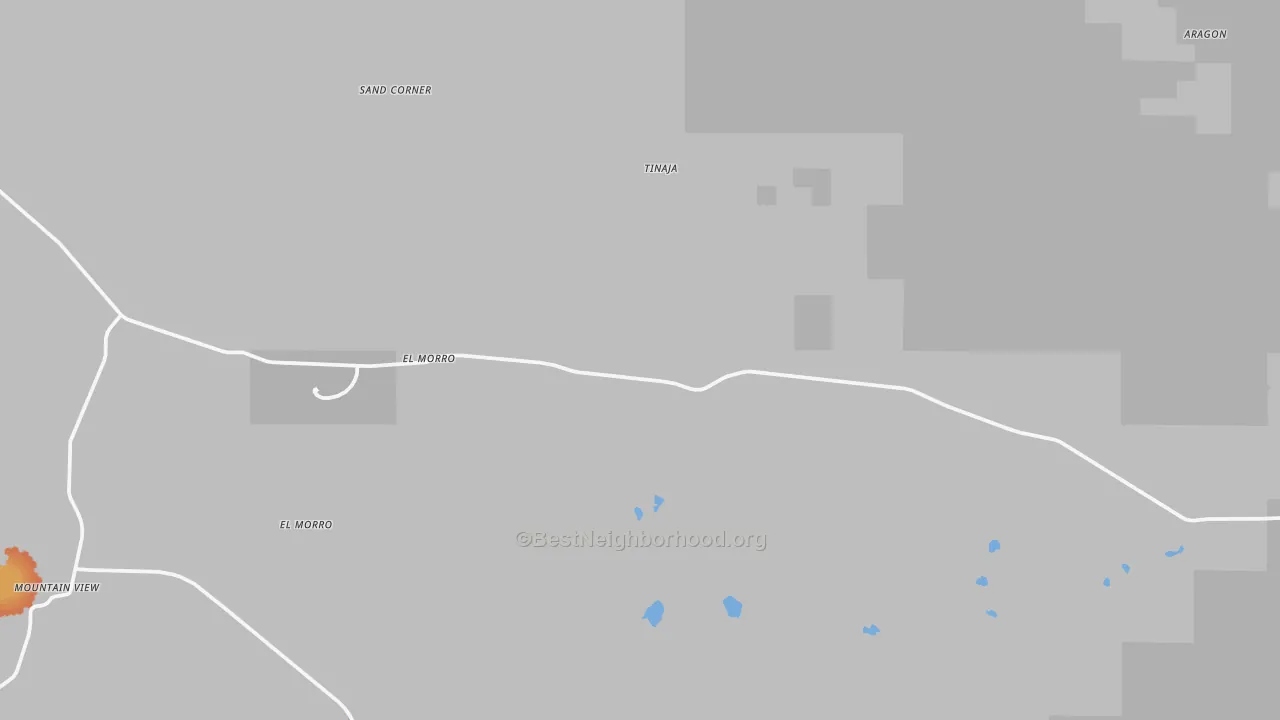 Bike Grade map of Tinaja, NM