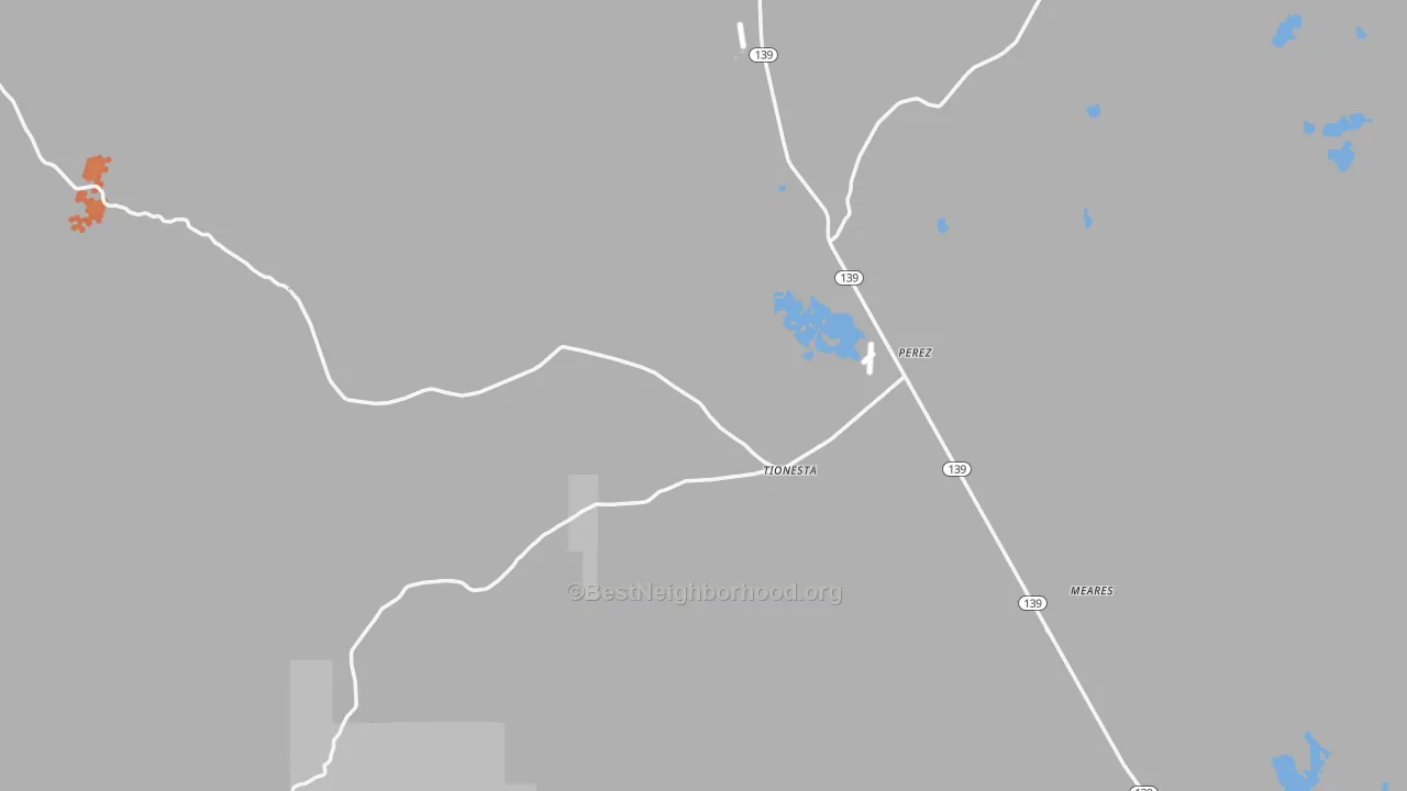 Bike Grade map of Tionesta, CA