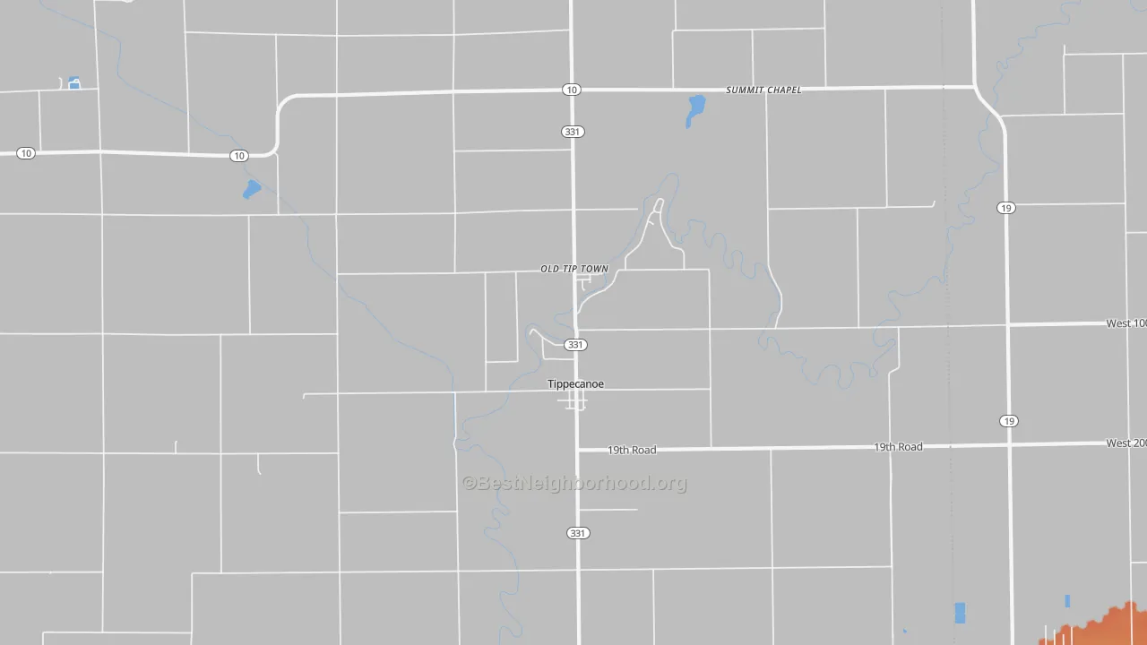 Bike Grade map of Tippecanoe, IN