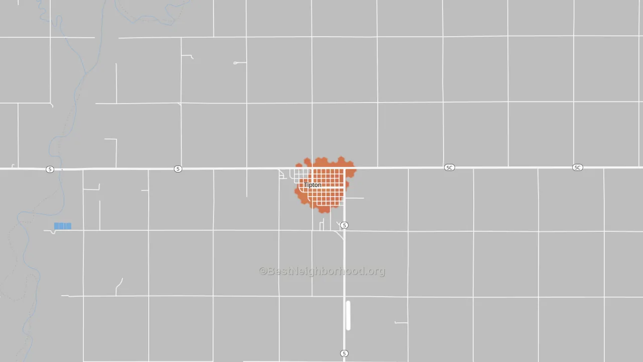 Bike Grade map of Tipton, OK