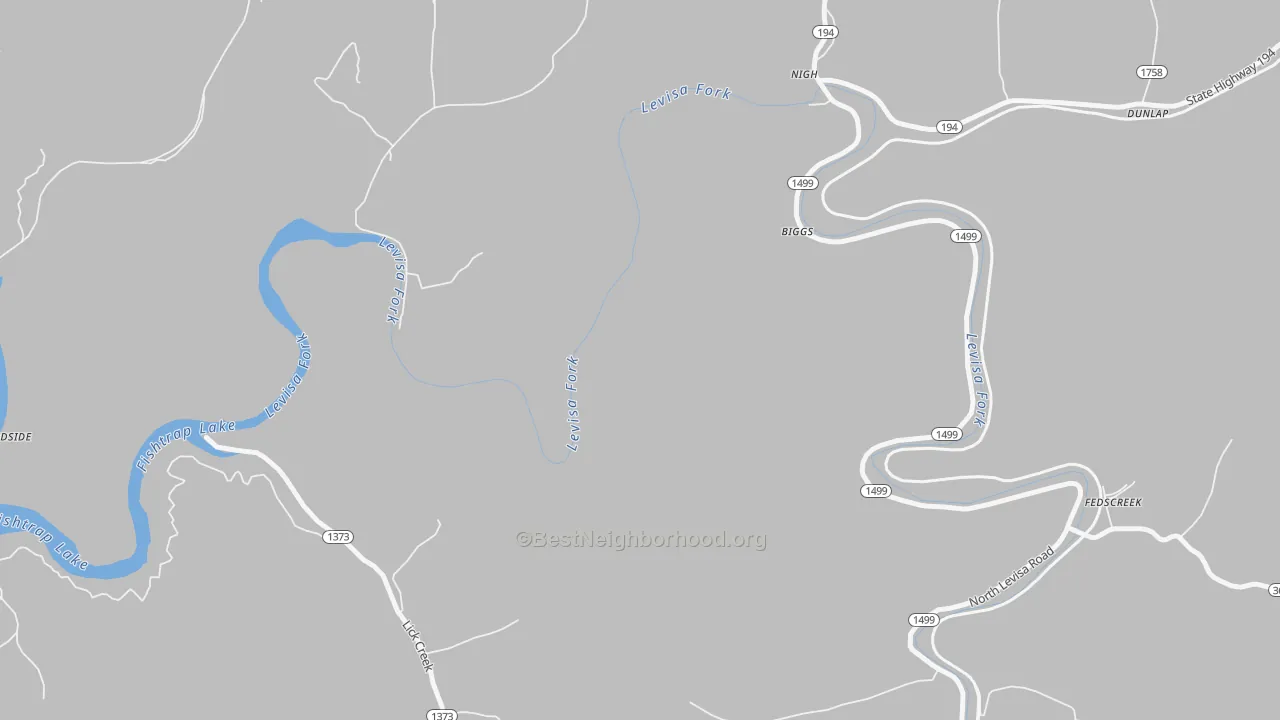 Bike Grade map of Toonerville, KY