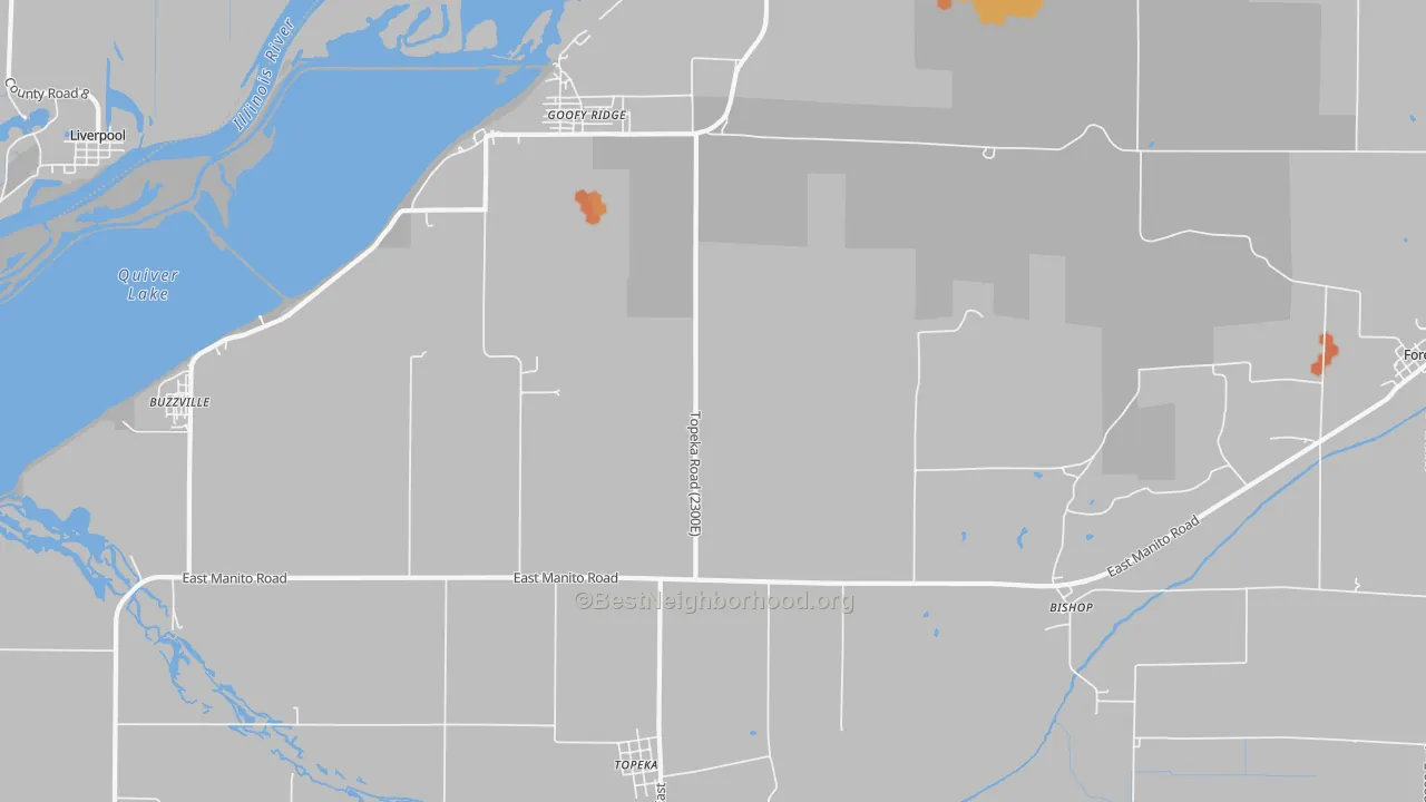 Bike Grade map of Topeka, IL