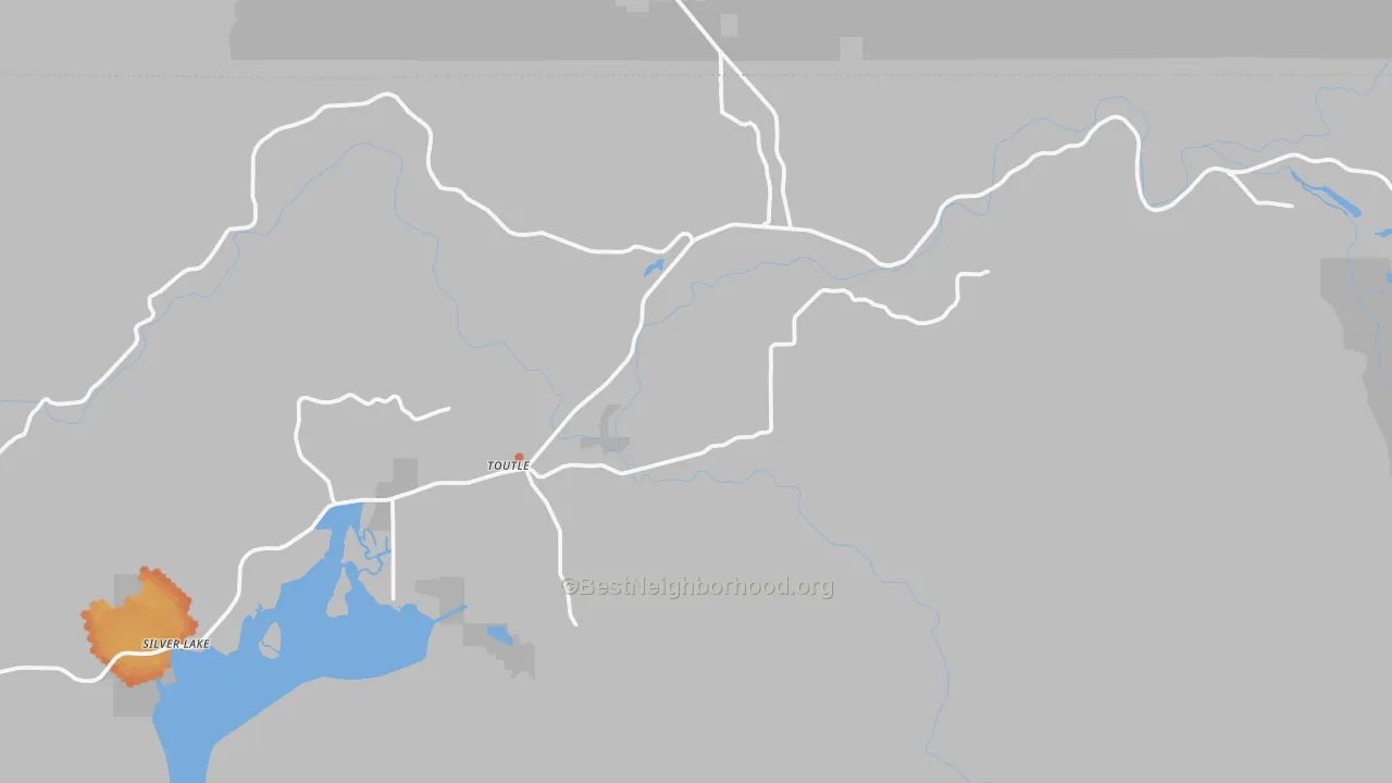 Bike Grade map of Toutle, WA