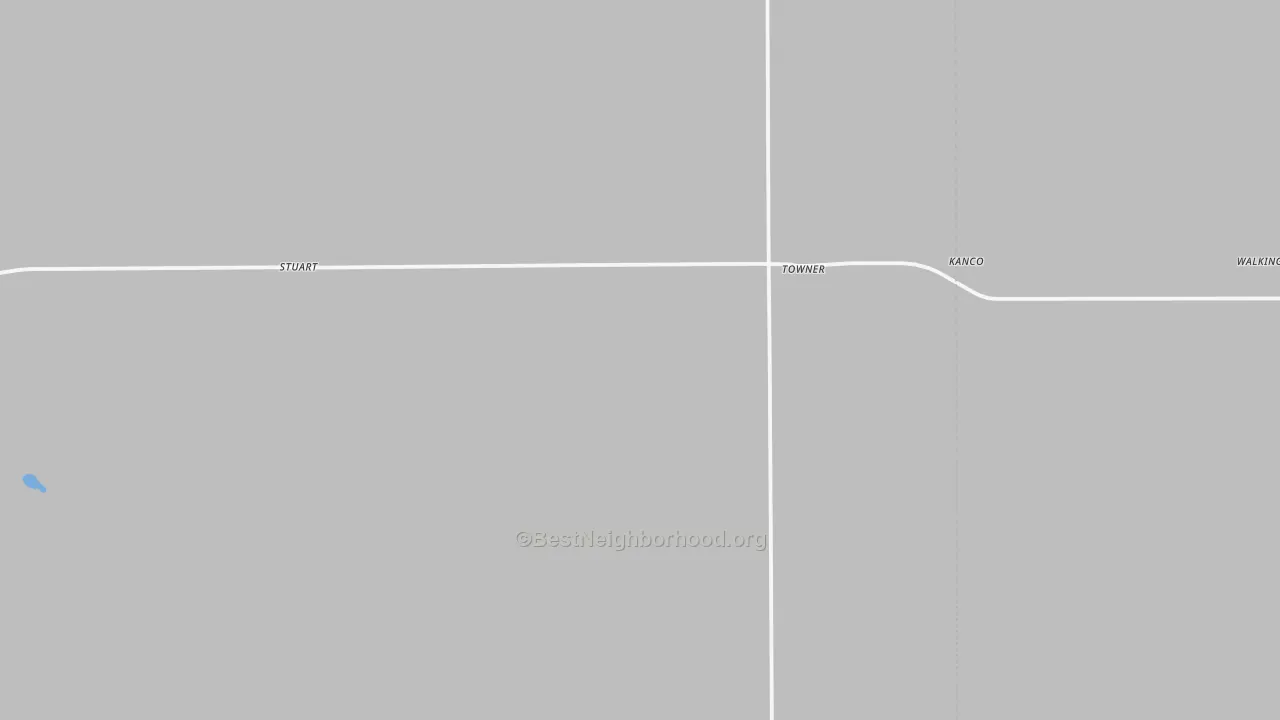 Bike Grade map of Towner, CO