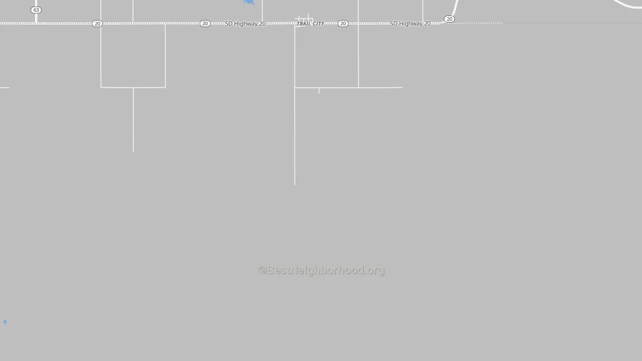 Bike Grade map of Trail City, SD