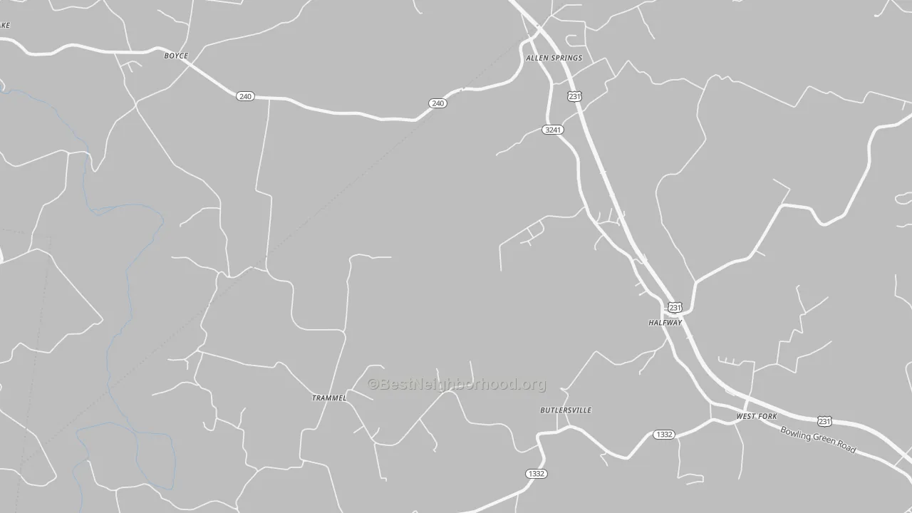 Bike Grade map of Trammel, KY
