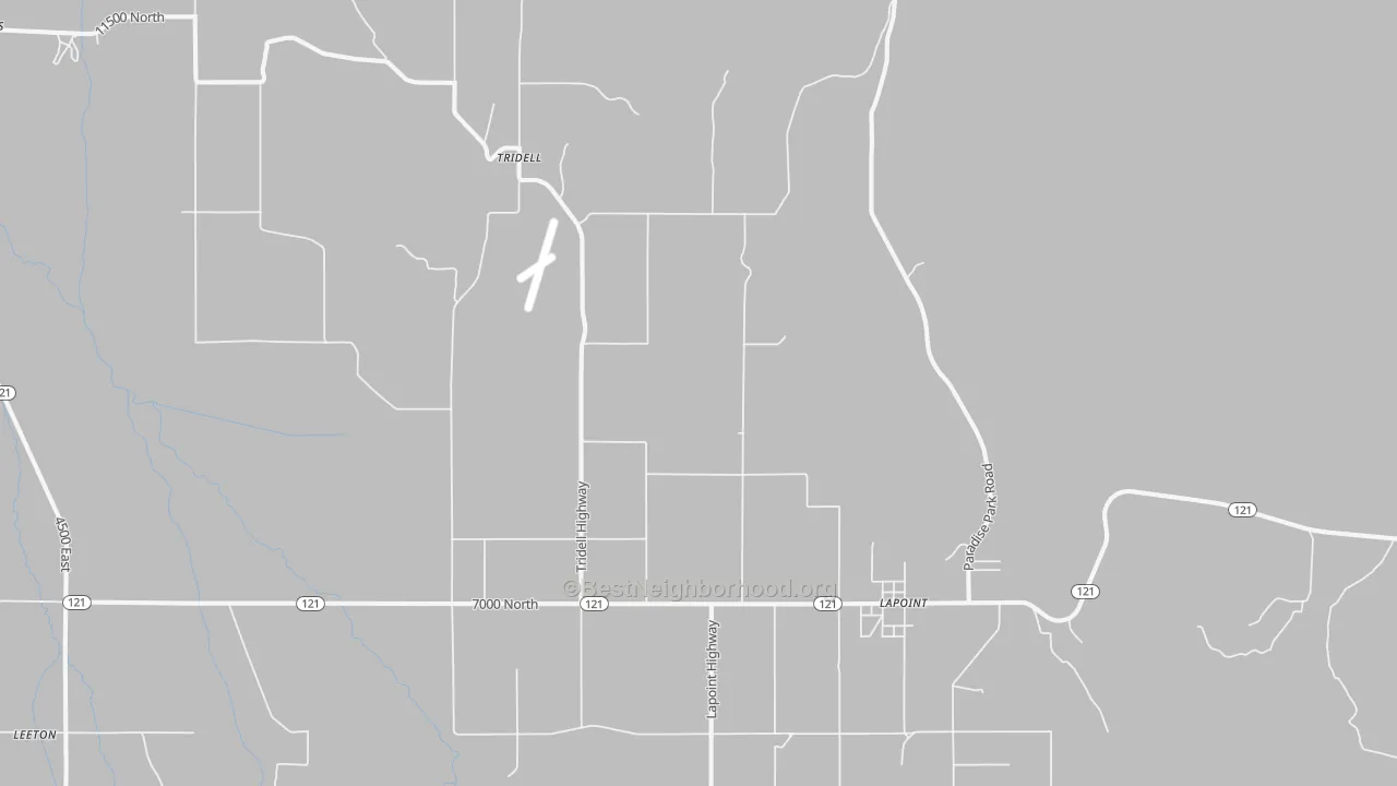 Bike Grade map of Tridell, UT