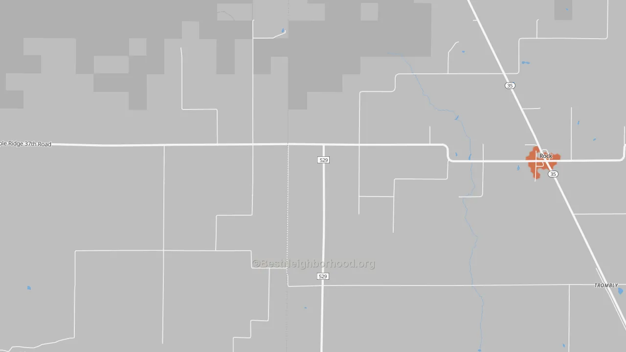 Bike Grade map of Trombly, MI