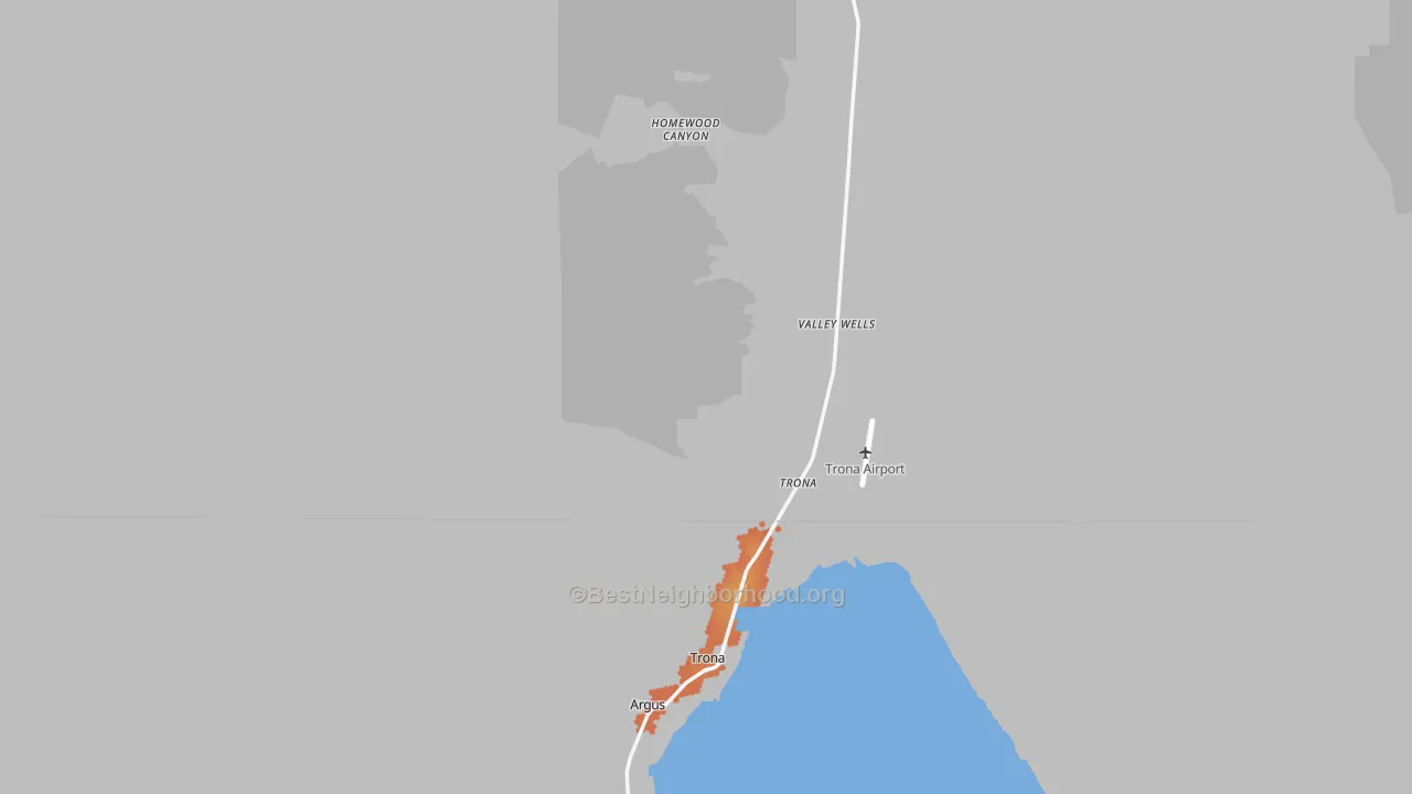 Bike Grade map of Trona, CA