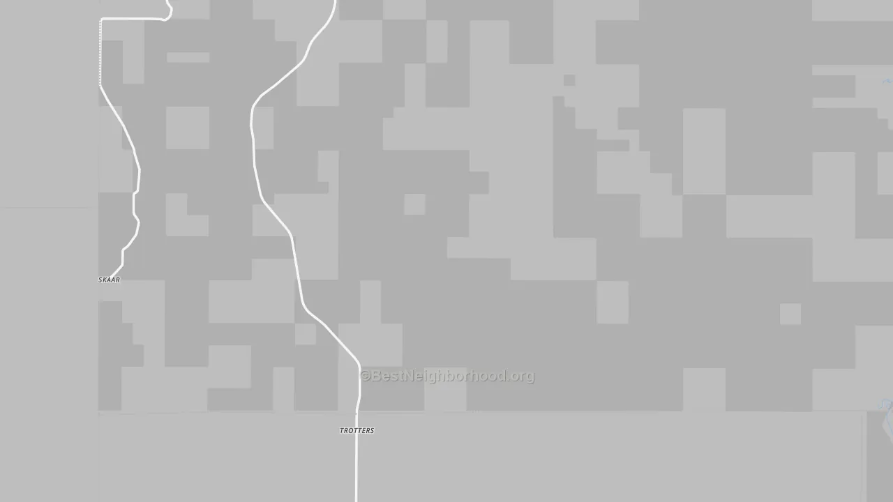 Bike Grade map of Trotters, ND