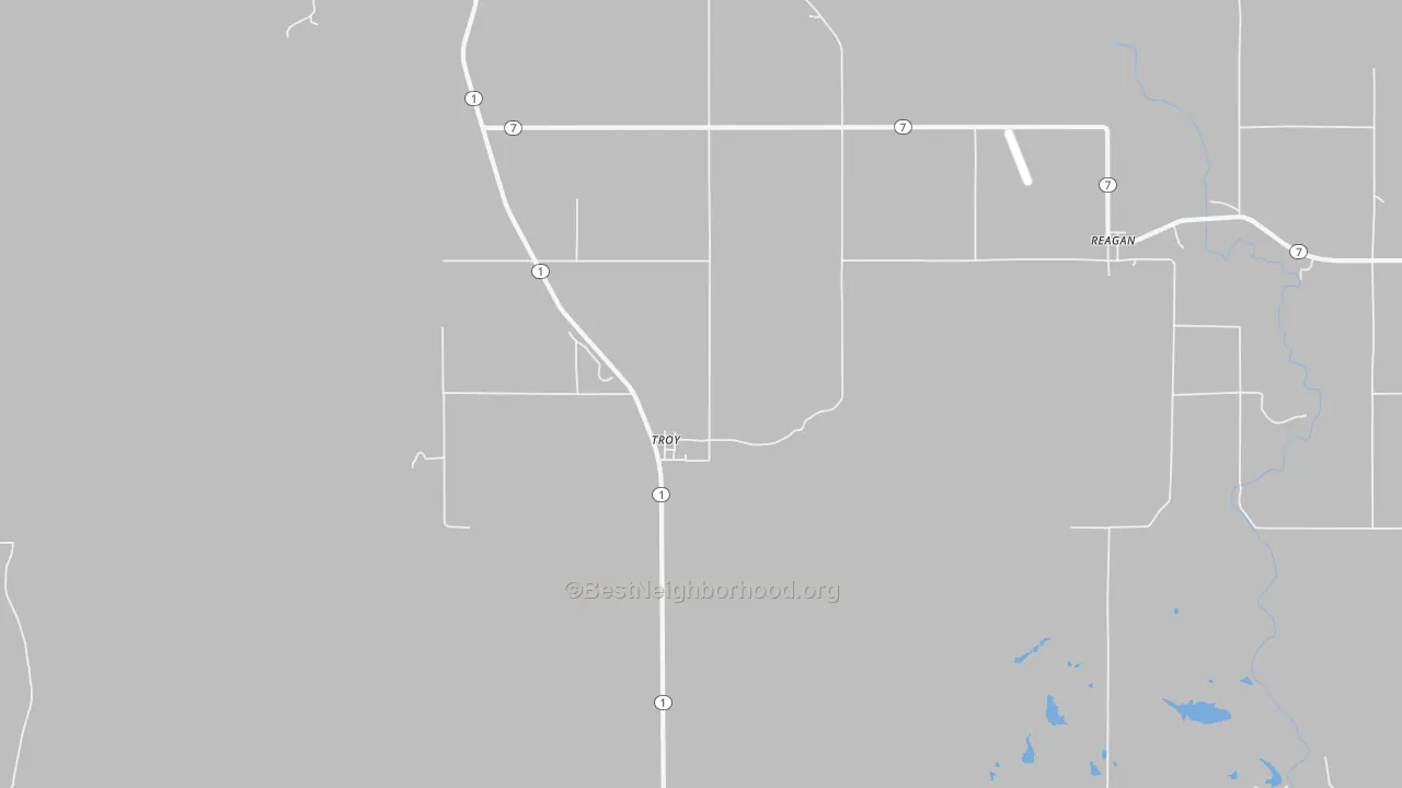 Bike Grade map of Troy, OK