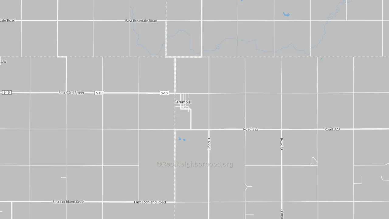 Bike Grade map of Trumbull, NE