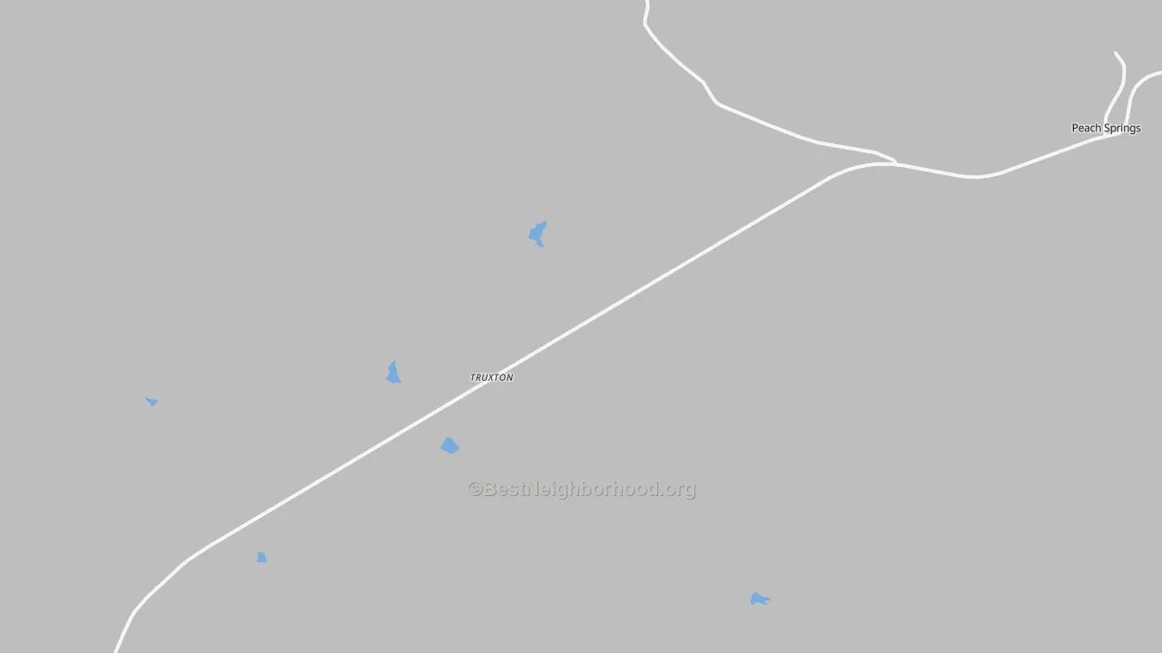 Bike Grade map of Truxton, AZ