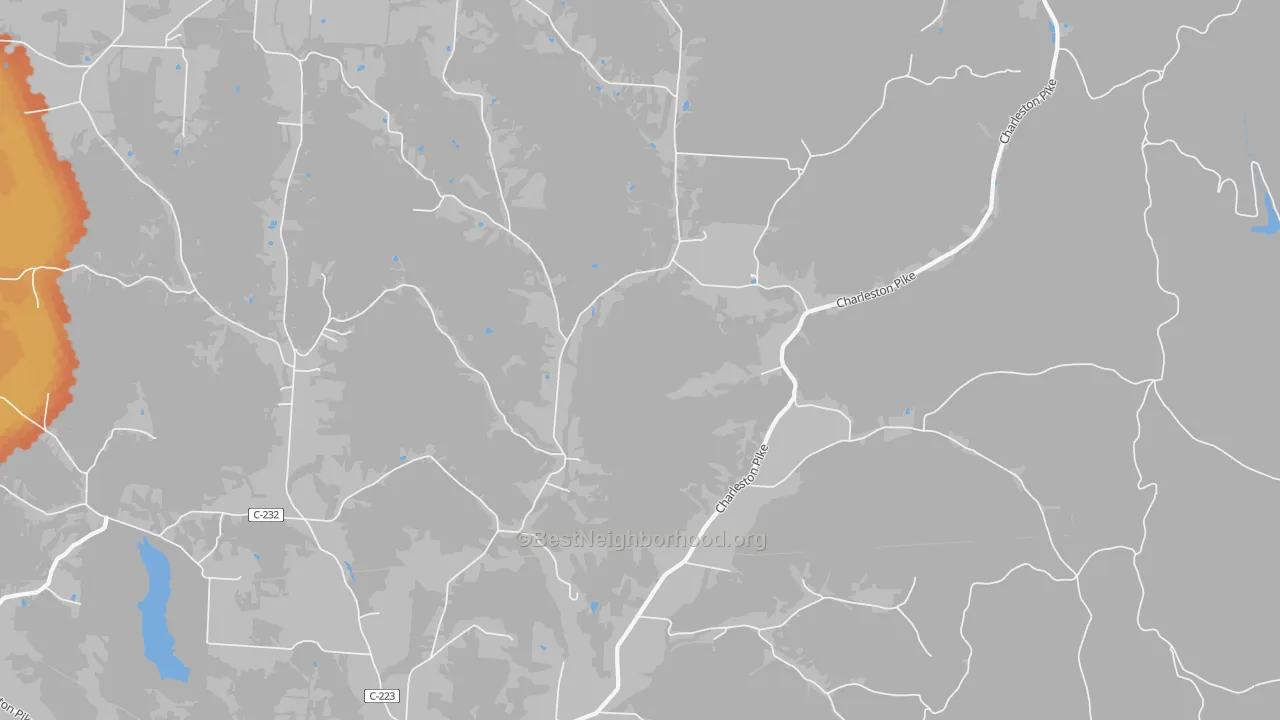 Bike Grade map of Tucson, OH