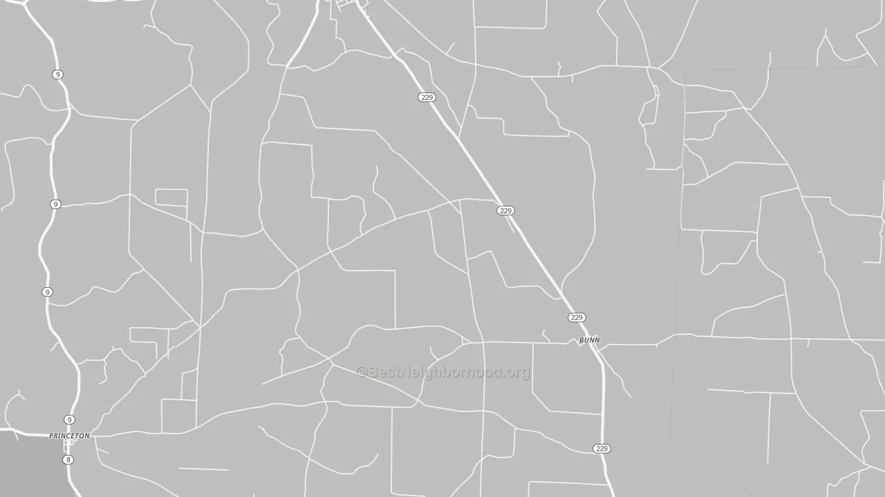 Bike Grade map of Tulip, AR