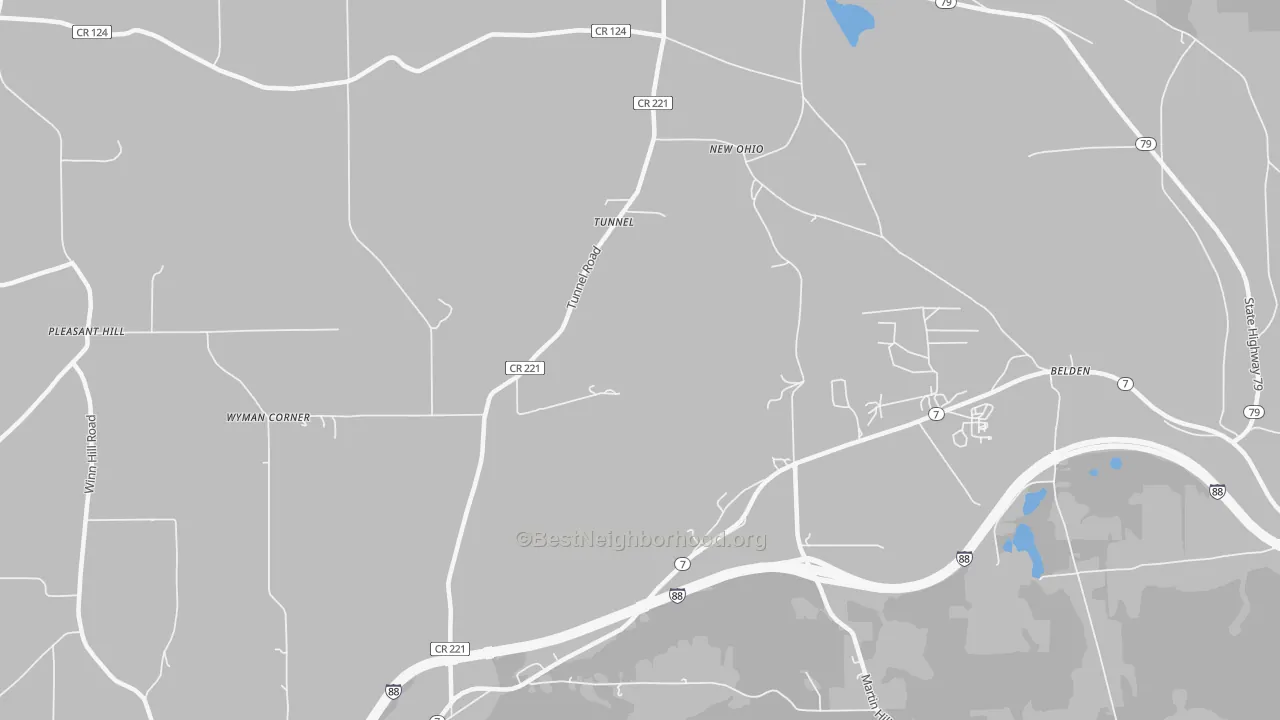 Bike Grade map of Tunnel, NY