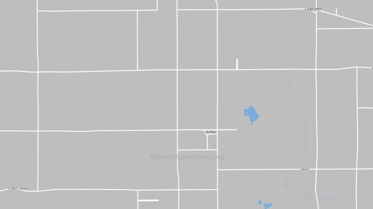 Bike Grade map of Turner County, SD