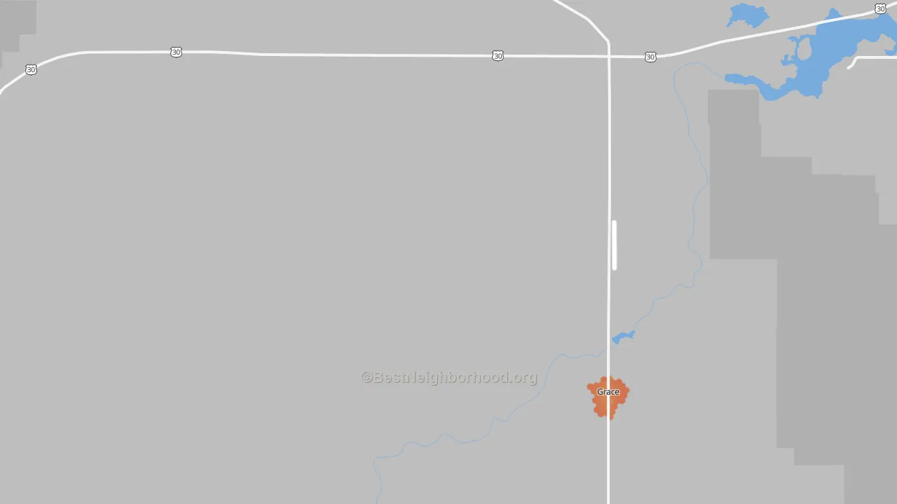 Bike Grade map of Turner, ID