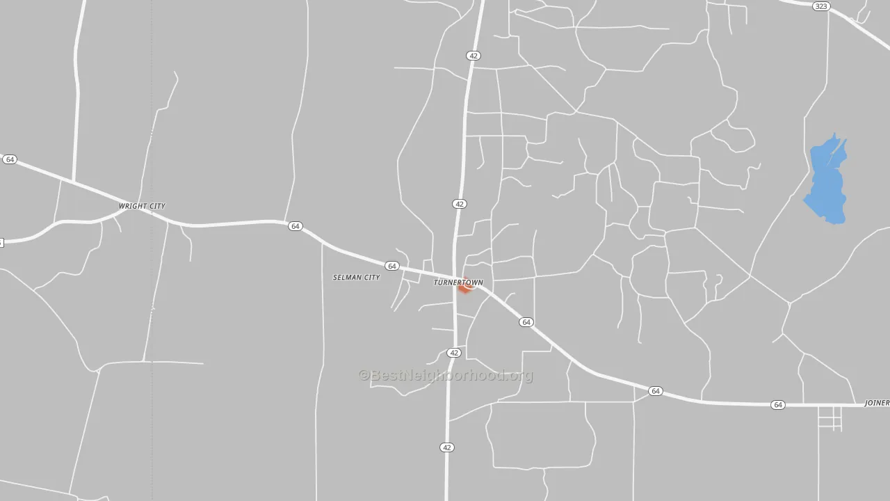 Bike Grade map of Turnertown, TX