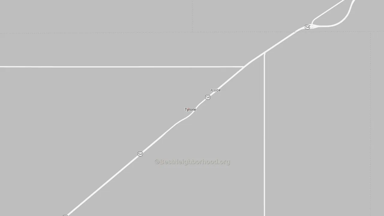 Bike Grade map of Tyrone, OK
