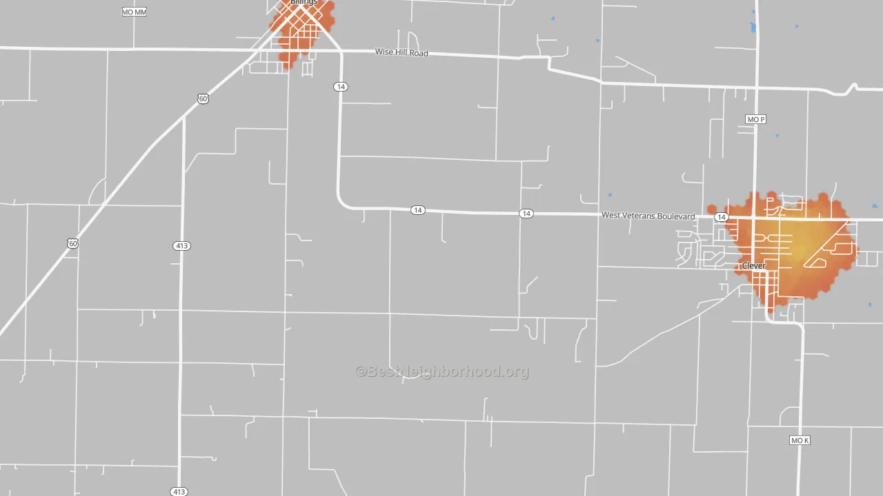 Bike Grade map of Union City, MO