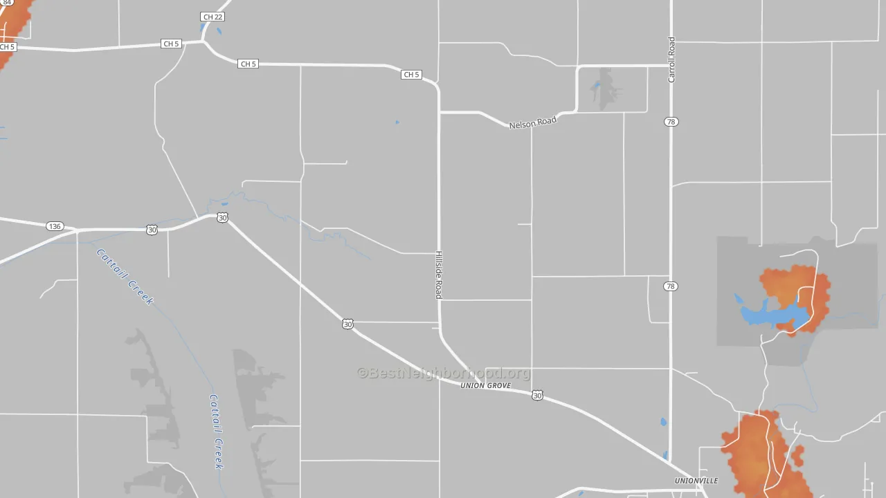 Bike Grade map of Union Grove, IL