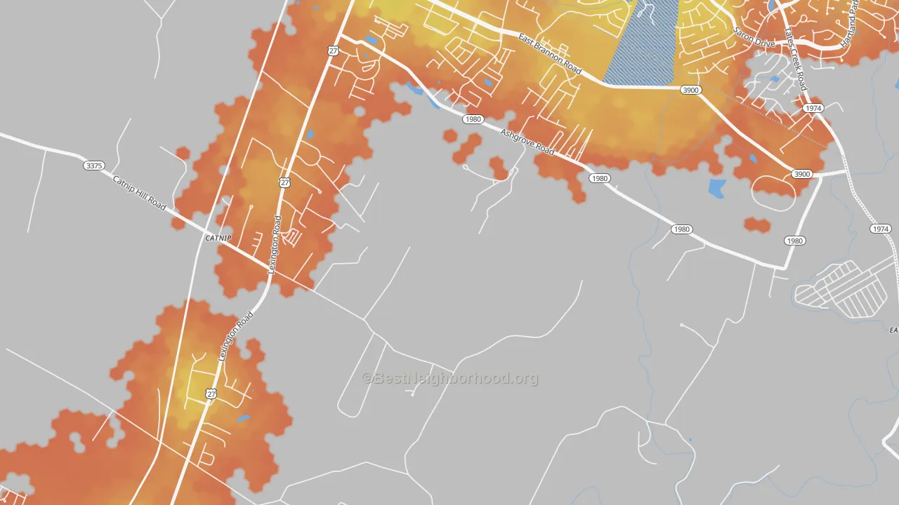 Bike Grade map of Union Mills, KY