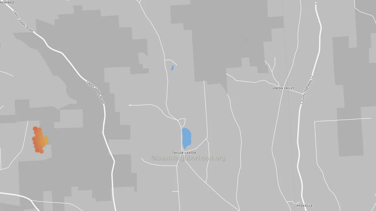 Bike Grade map of Union Valley, NY