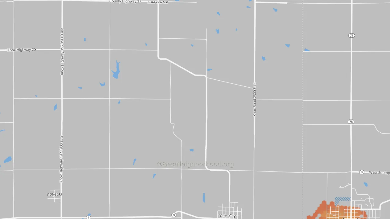 Bike Grade map of Uniontown, IL