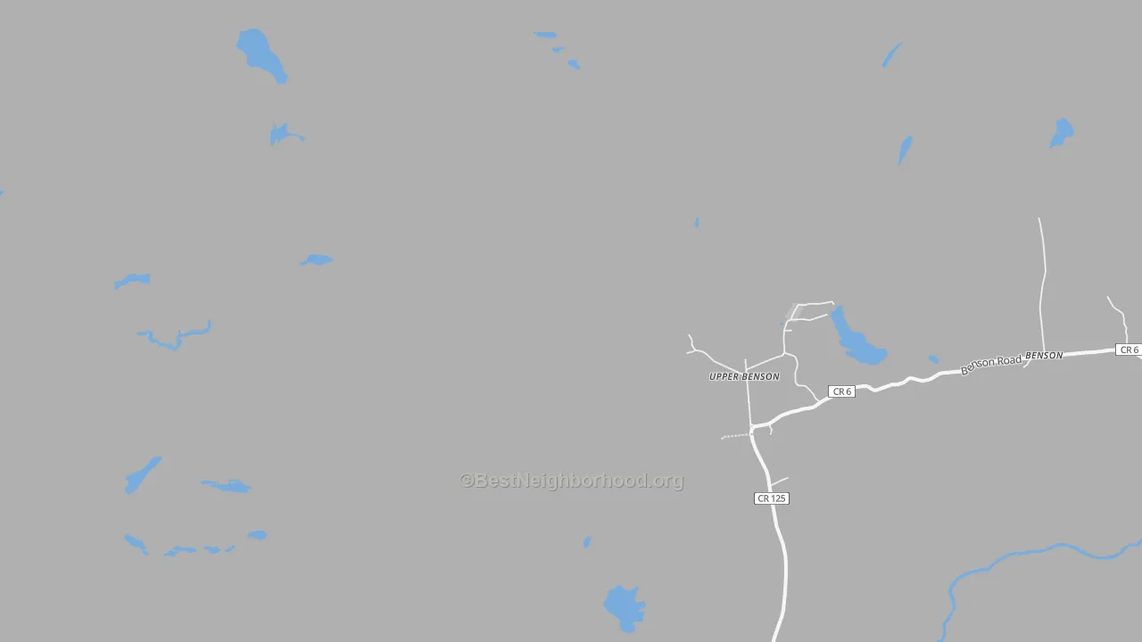 Bike Grade map of Upper Benson, NY