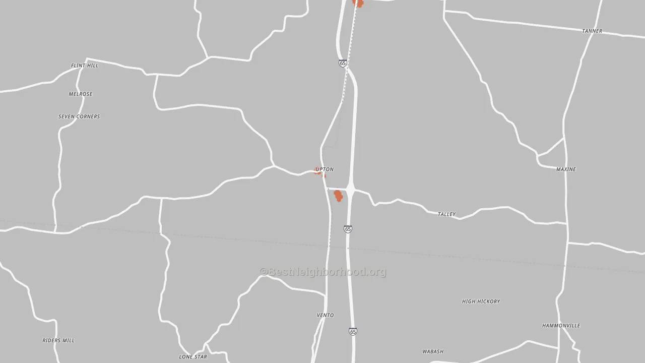 Bike Grade map of Upton, KY