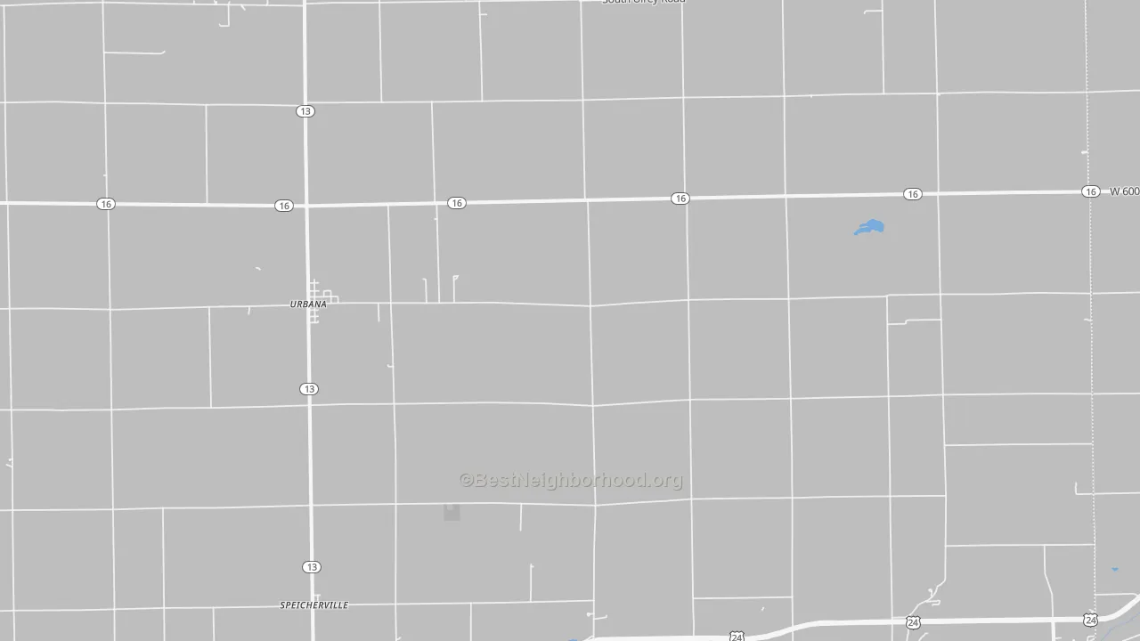 Bike Grade map of Urbana, IN
